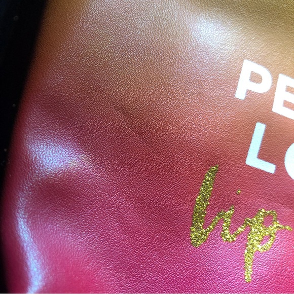 🐬 CLEARANCE ITEM : IPSY peace Love Lipstick Zippered Makeup Tote Ombré Colors - Picture 4 of 13